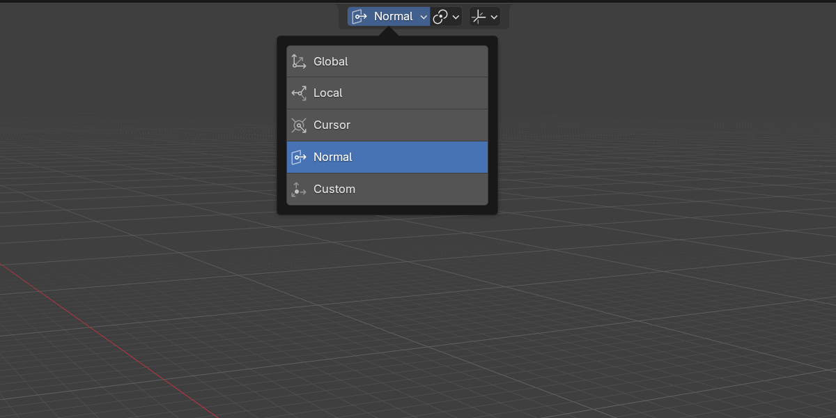 Edit Mode orientation popover (Normal default)