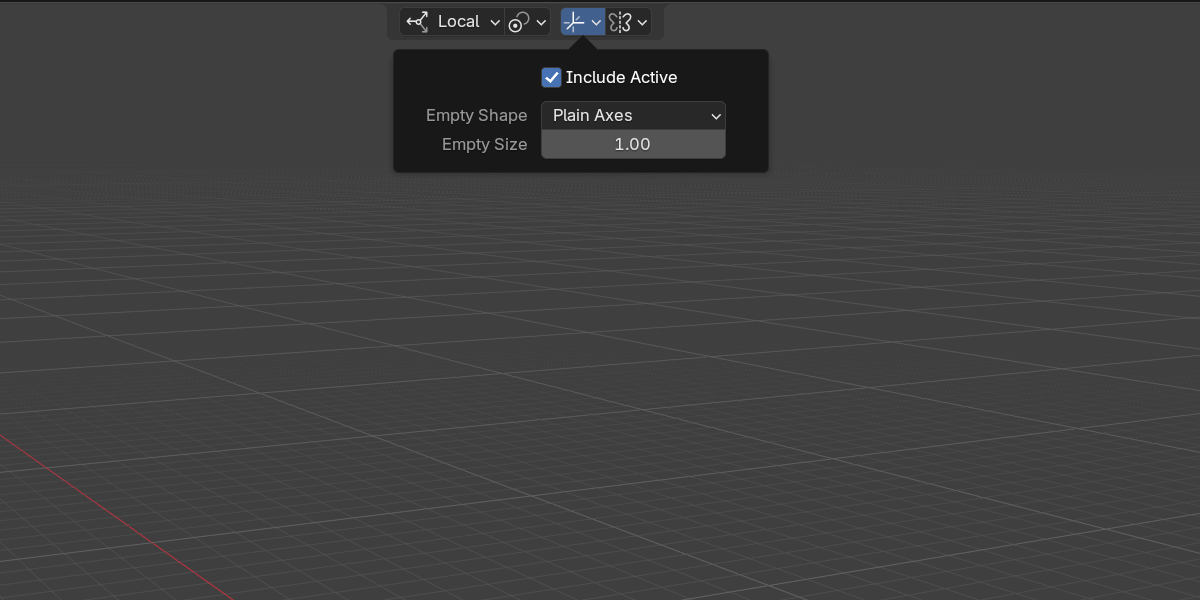 Tool Options popover